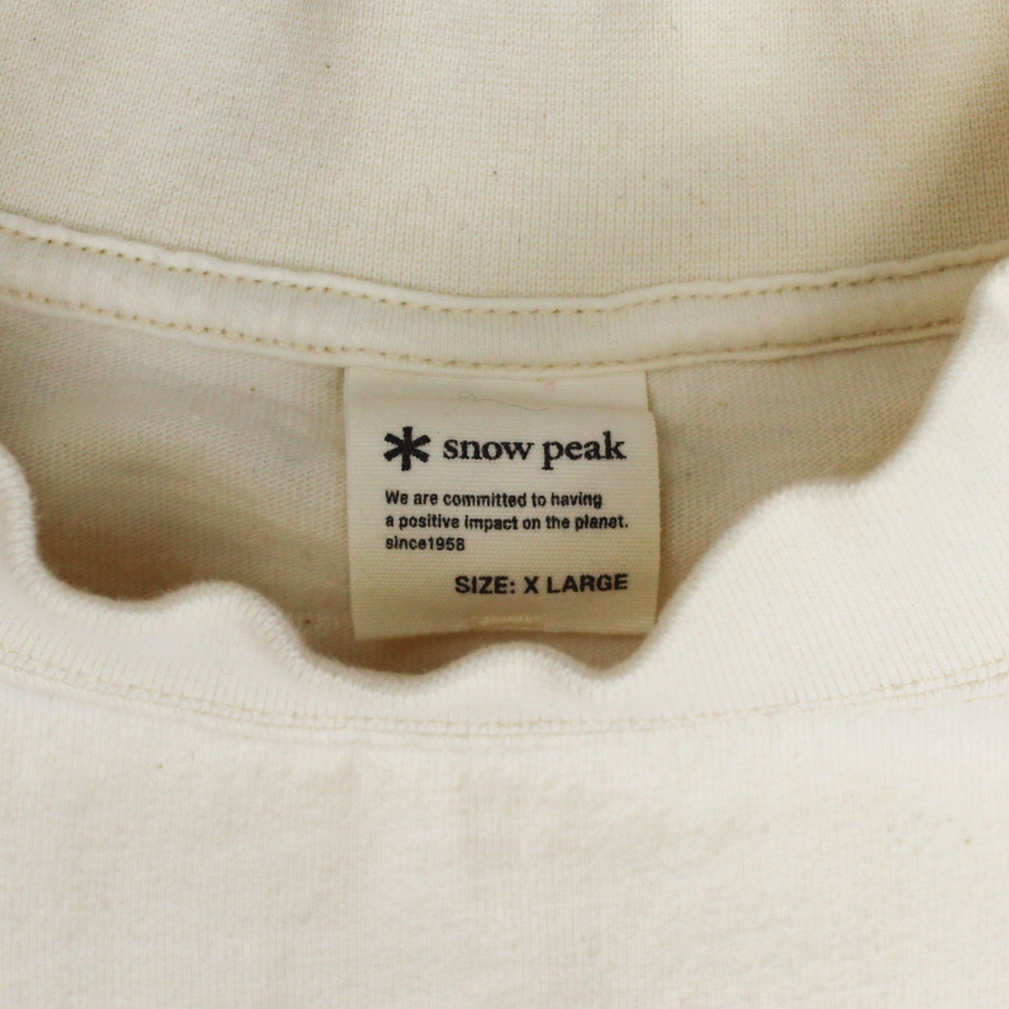 Snow Peak Cotton Jersey Mock Neck Long Sleeve T-Shirt