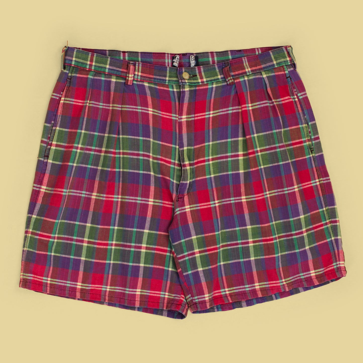 Vintage Polo Ralph Lauren Madras Pleated Tyler Shorts