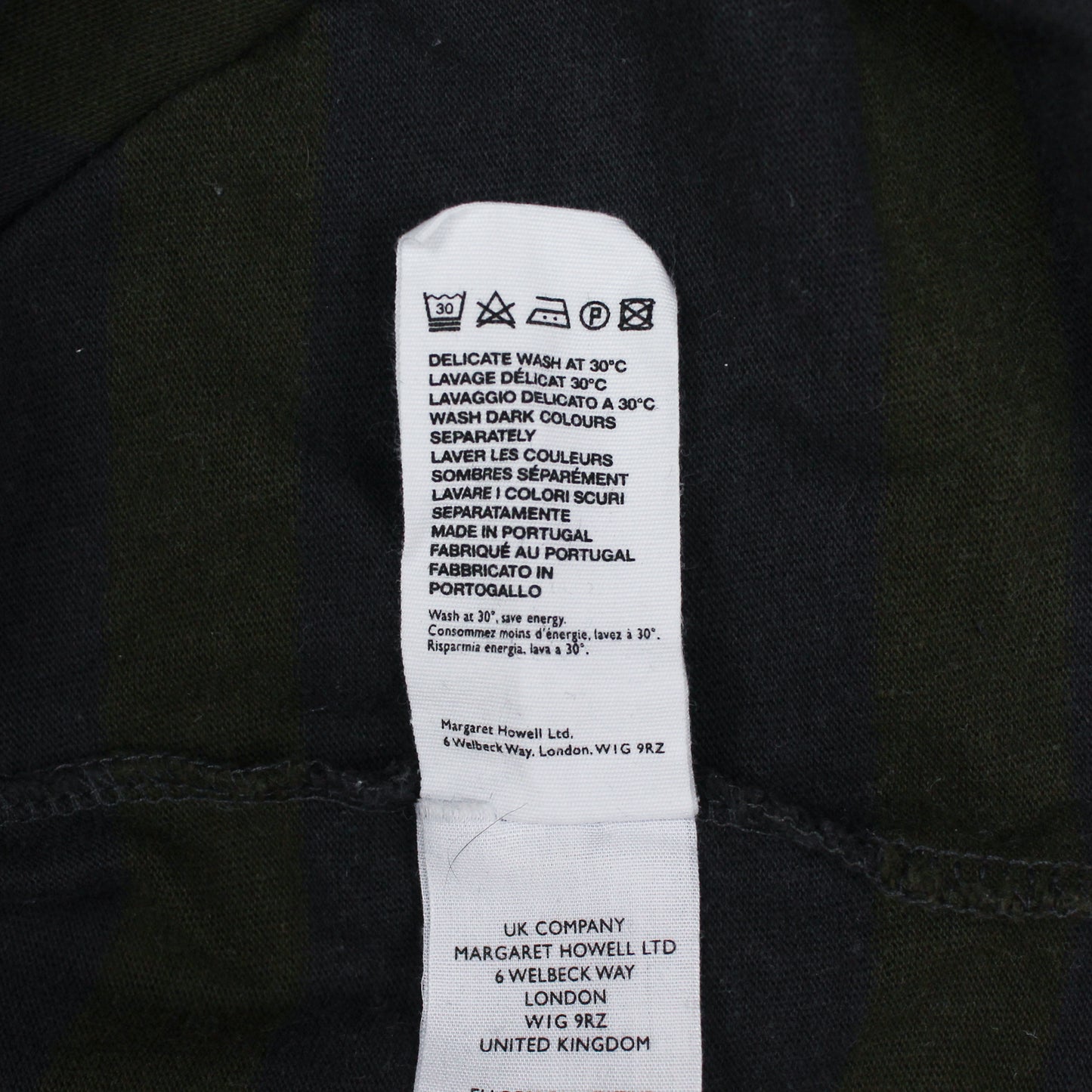 MHL. Margaret Howell Striped Cotton Jersey Wide Crew Matelot T-Shirt