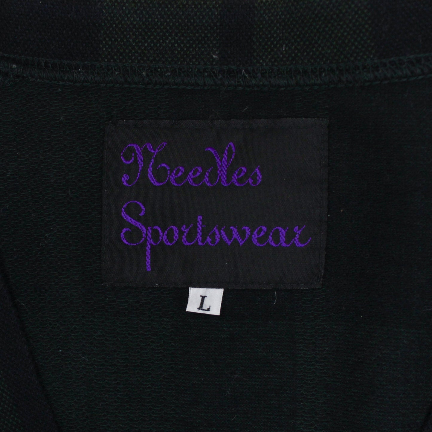 Needles Sportswear Blackwatch Plaid Pique Knit Cotton Cardigan