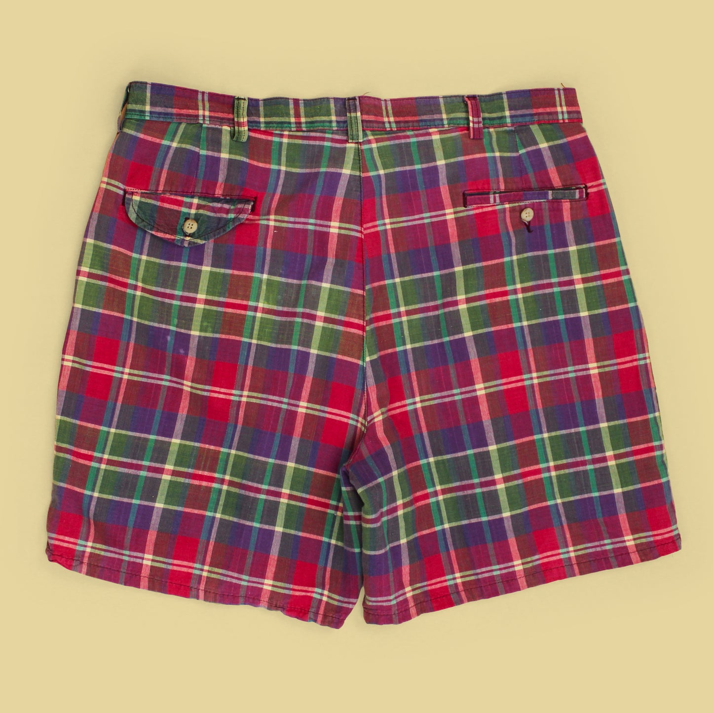 Vintage Polo Ralph Lauren Madras Pleated Tyler Shorts
