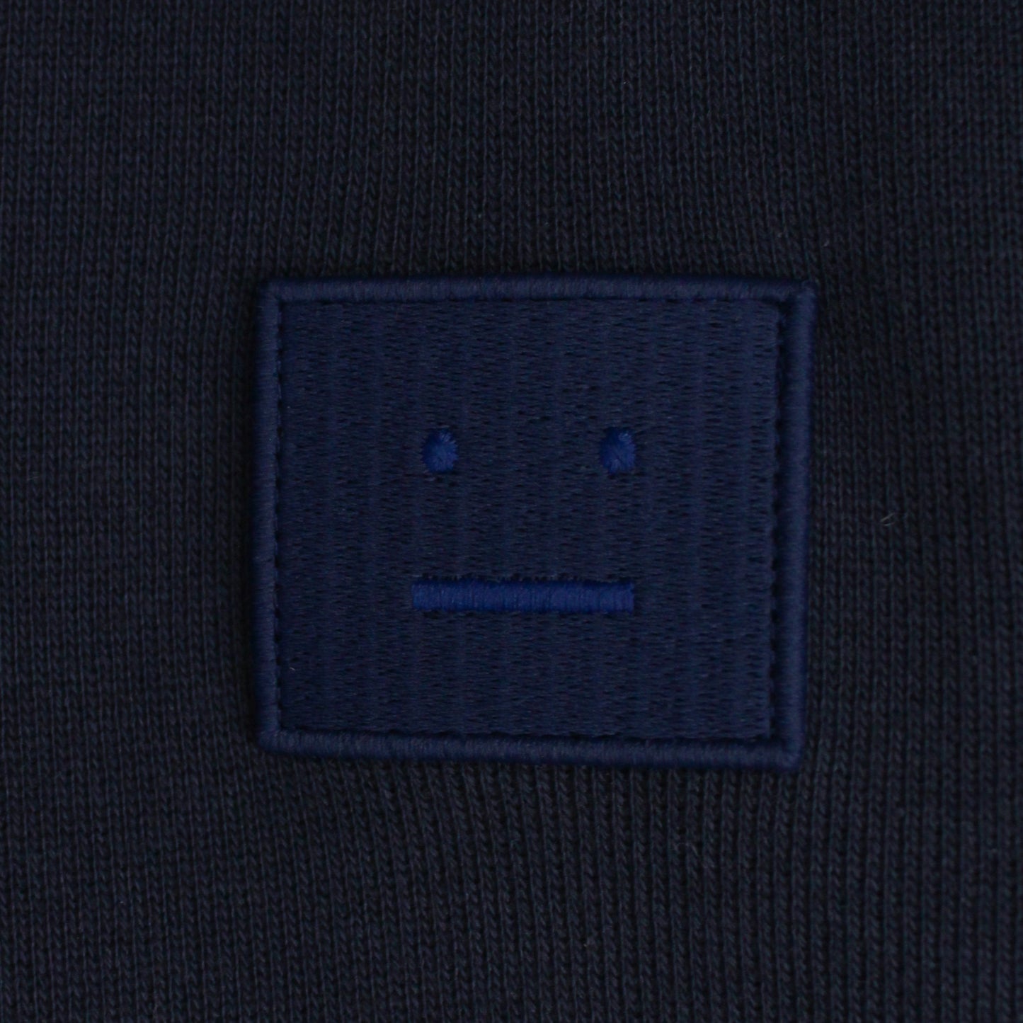 Acne Studios Cotton Terry Fleece Quarter Zip Sweatshirt