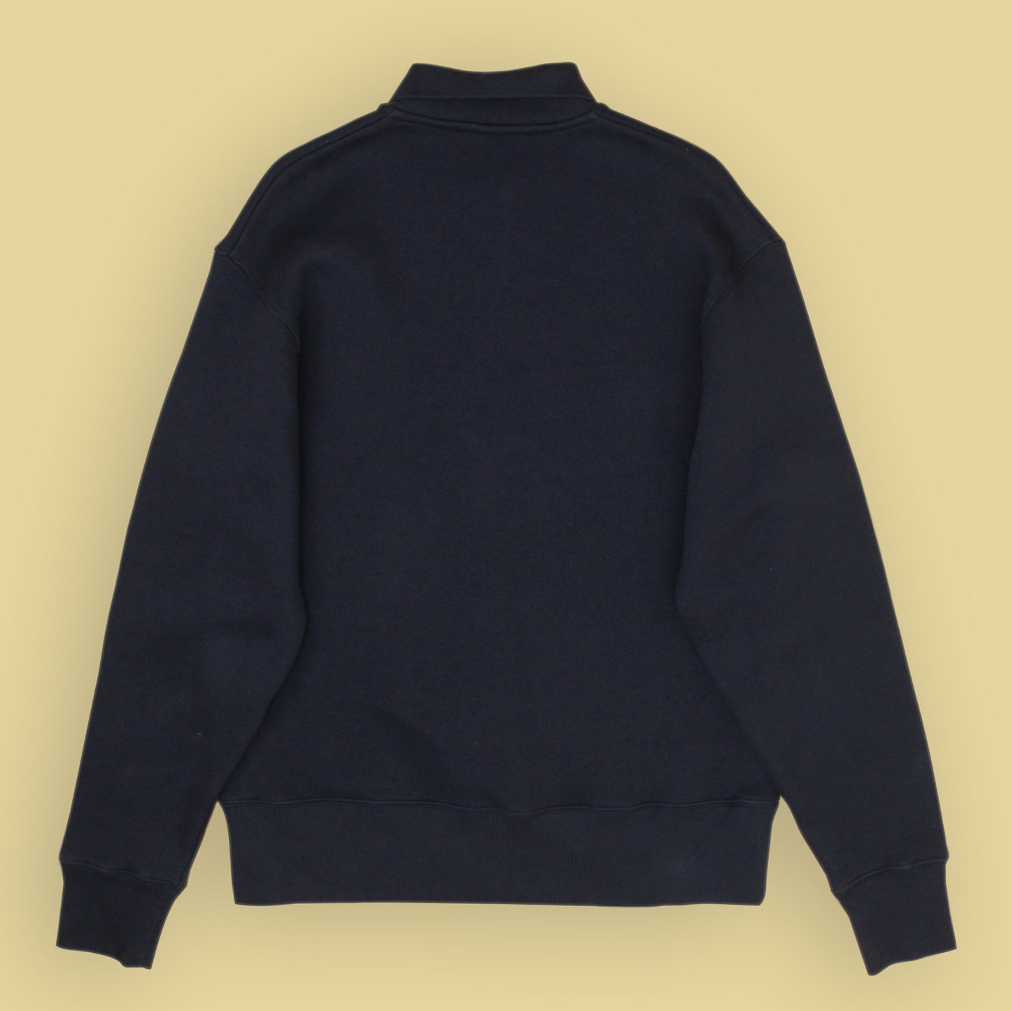 Acne Studios Cotton Terry Fleece Quarter Zip Sweatshirt