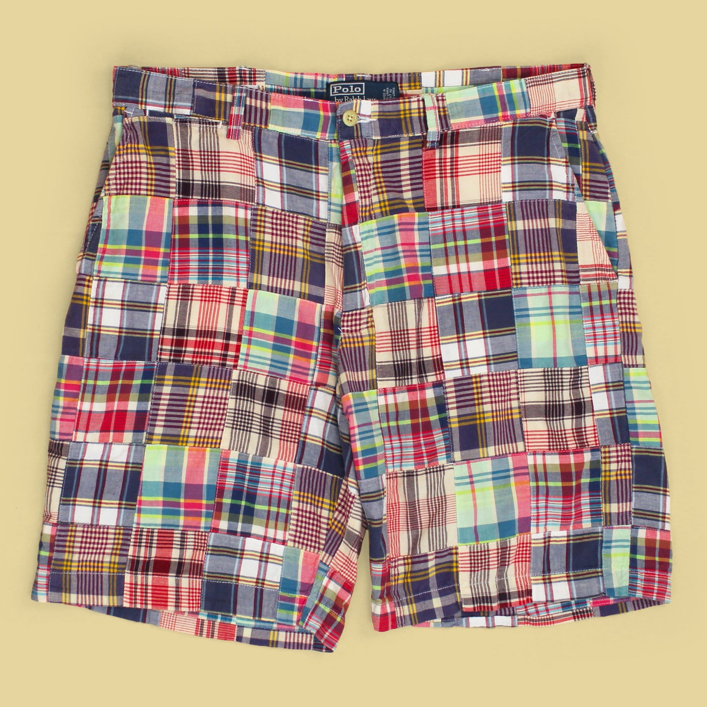Vintage Polo Ralph Lauren Patchwork Madras Prospect Shorts