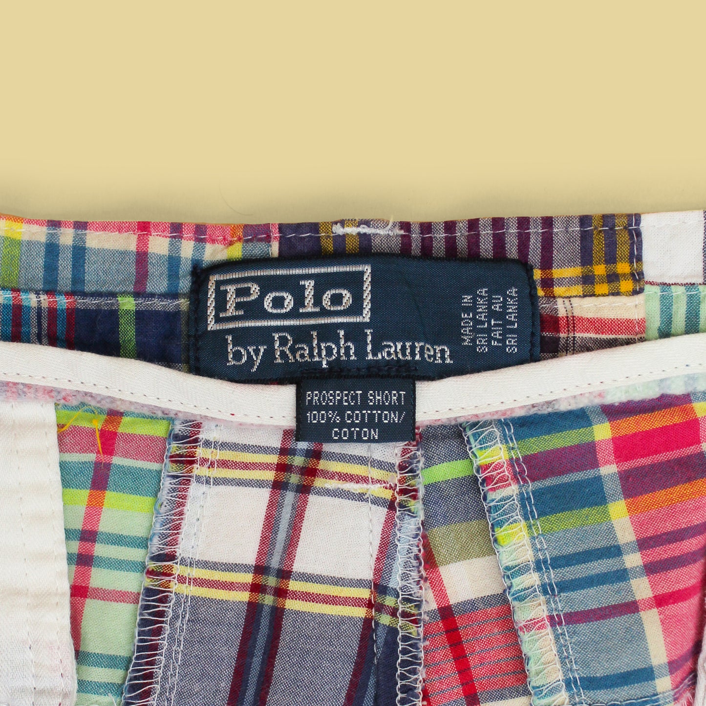 Vintage Polo Ralph Lauren Patchwork Madras Prospect Shorts