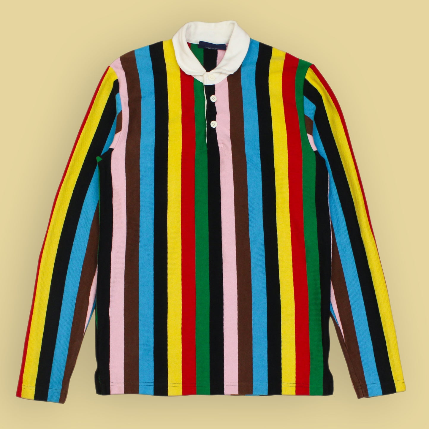 Rowing Blazers Multicolor Vertical Striped Rugby Shirt