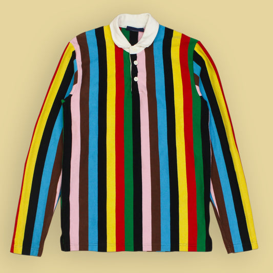 Rowing Blazers Multicolor Vertical Striped Rugby Shirt