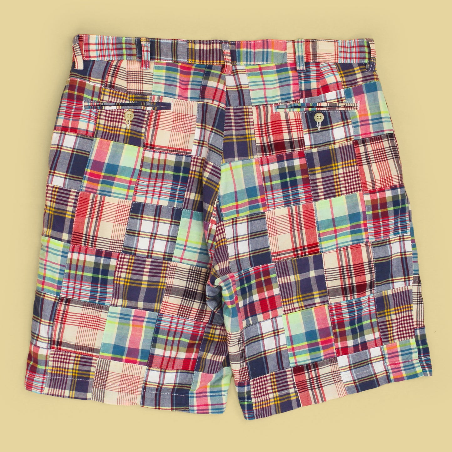 Vintage Polo Ralph Lauren Patchwork Madras Prospect Shorts