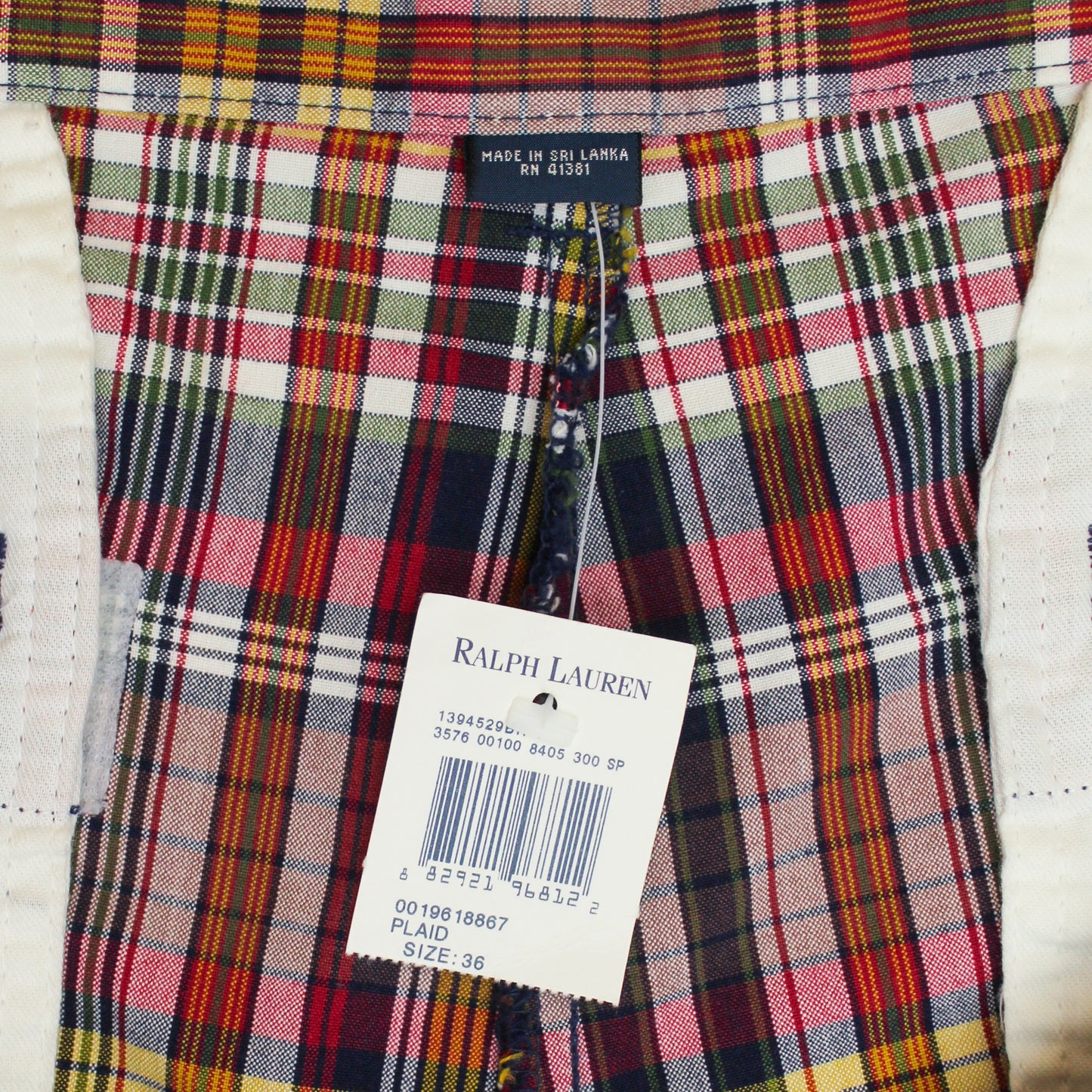 Vintage Polo Ralph Lauren Plaid Cotton Pleated Tyler Shorts