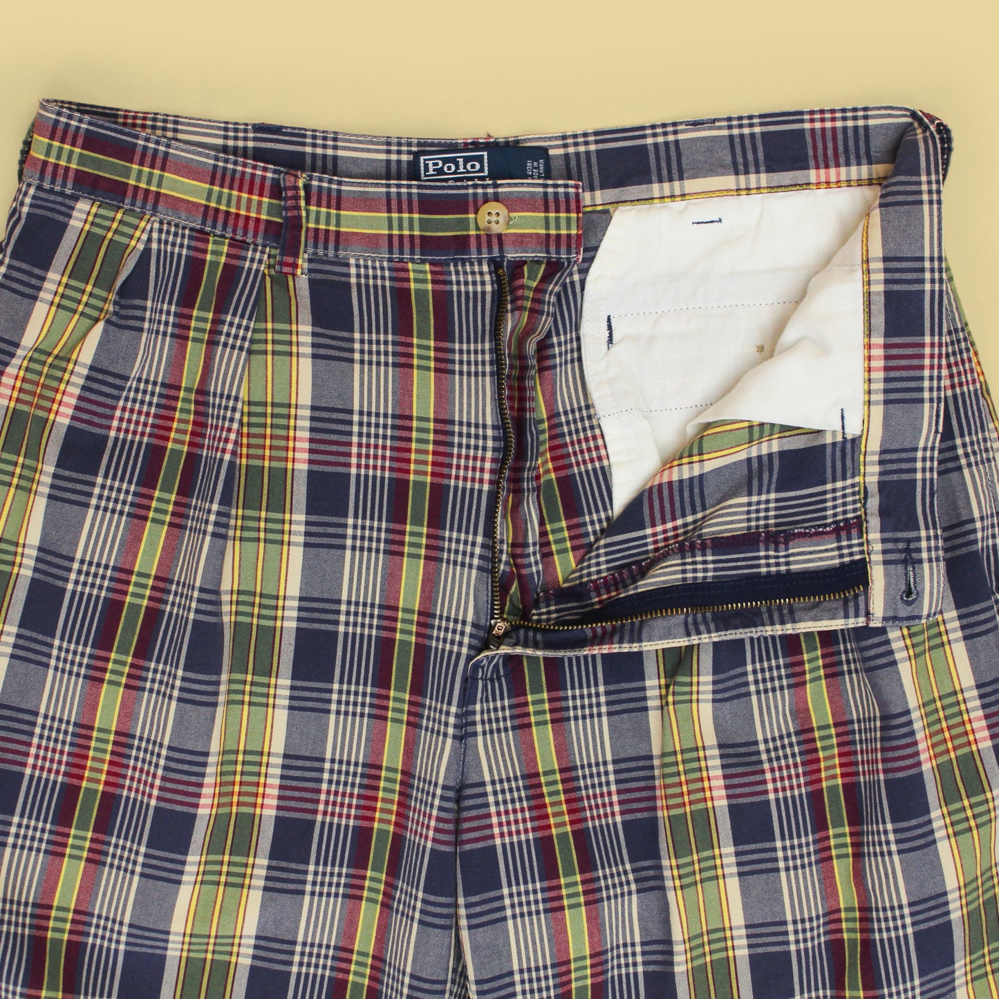 Vintage Polo Ralph Lauren Plaid Cotton Tyler Shorts
