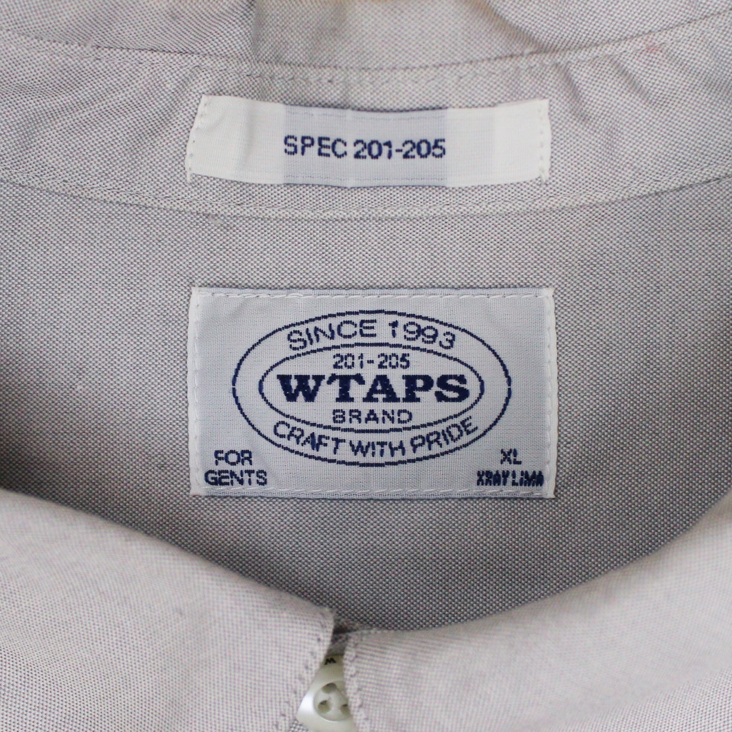 WTAPS Oxford Cloth Cotton Button-Down Collar Detective Shirt