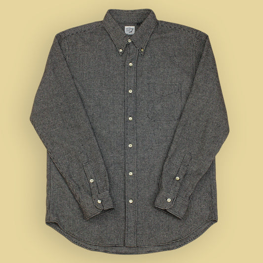 OrSlow Houndstooth Check Wool Blend Flannel Shirt