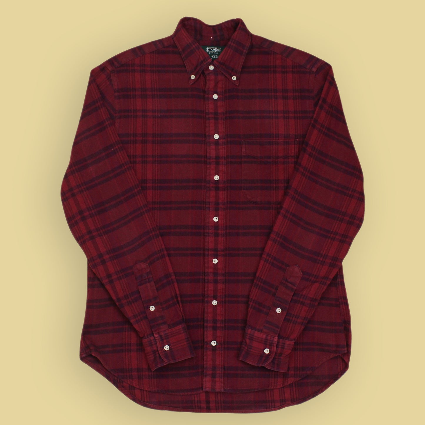 Gitman Vintage for J.Crew Plaid Cotton Flannel Button-Down Shirt