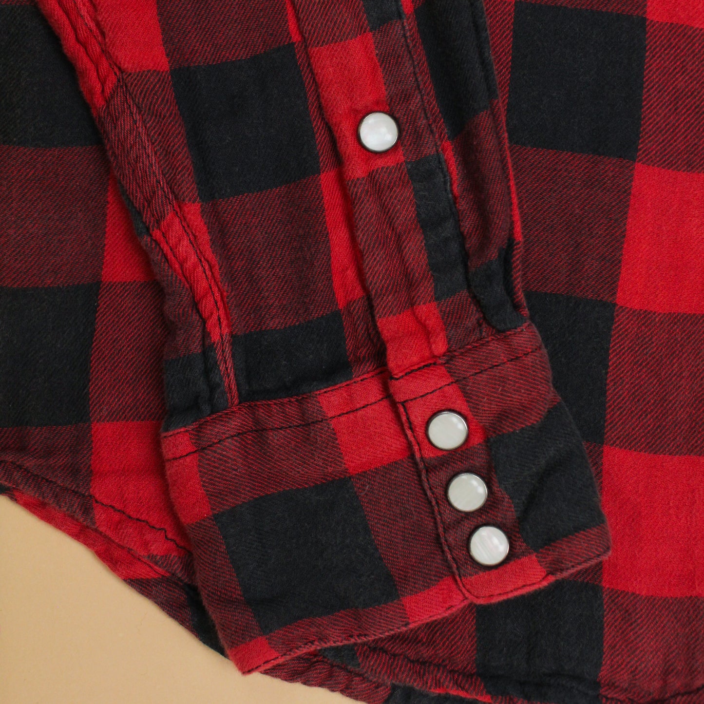 Polo Country Plaid Double Layer Gauze Flannel Pearl Snap Western Shirt