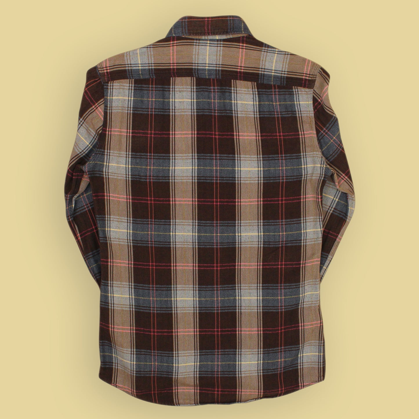 Double RL Plaid Herringbone Twill Cotton Flannel Work Shirt