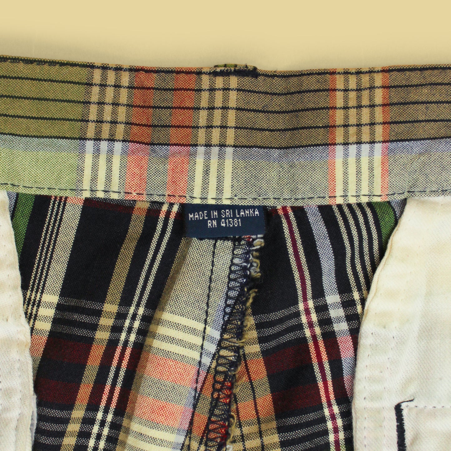 Vintage Polo Ralph Lauren Plaid Cotton Pleated Tyler Shorts