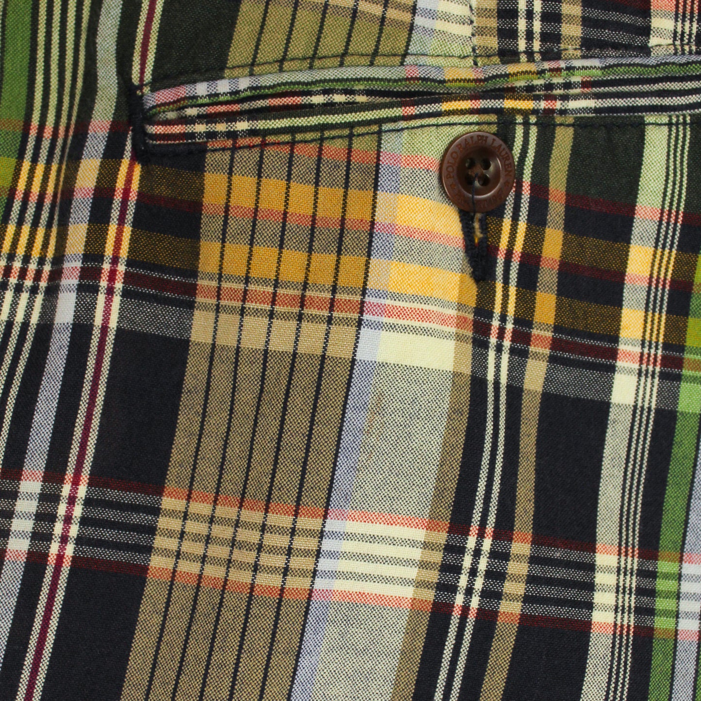 Vintage Polo Ralph Lauren Plaid Cotton Pleated Tyler Shorts