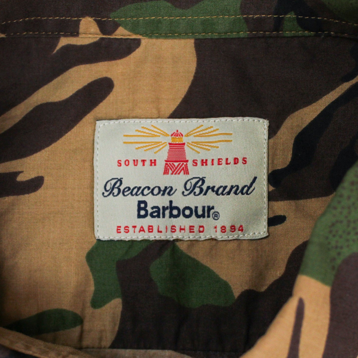 Barbour Beacon Brand Camo Cotton Button-Down Shirt
