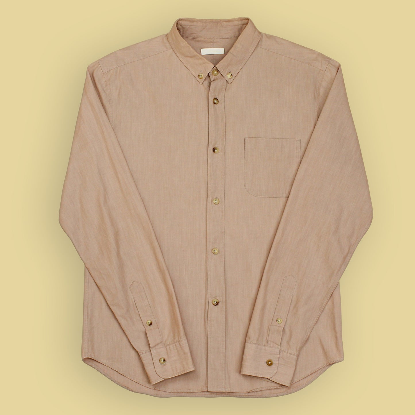 Niuhans Natural Dye Cotton Button-Down Shirt