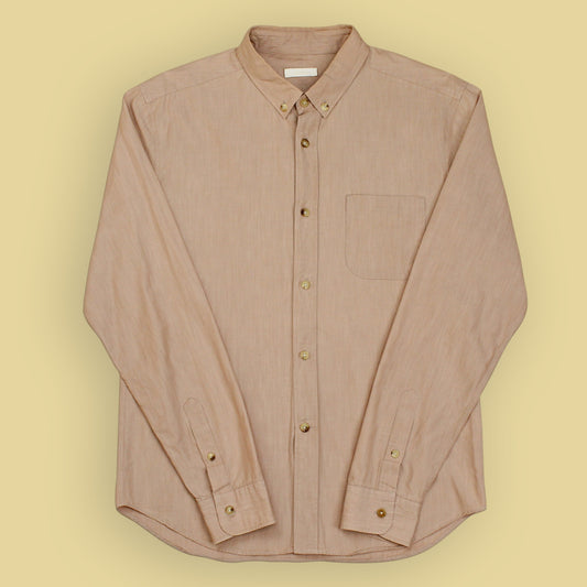 Niuhans Natural Dye Cotton Button-Down Shirt