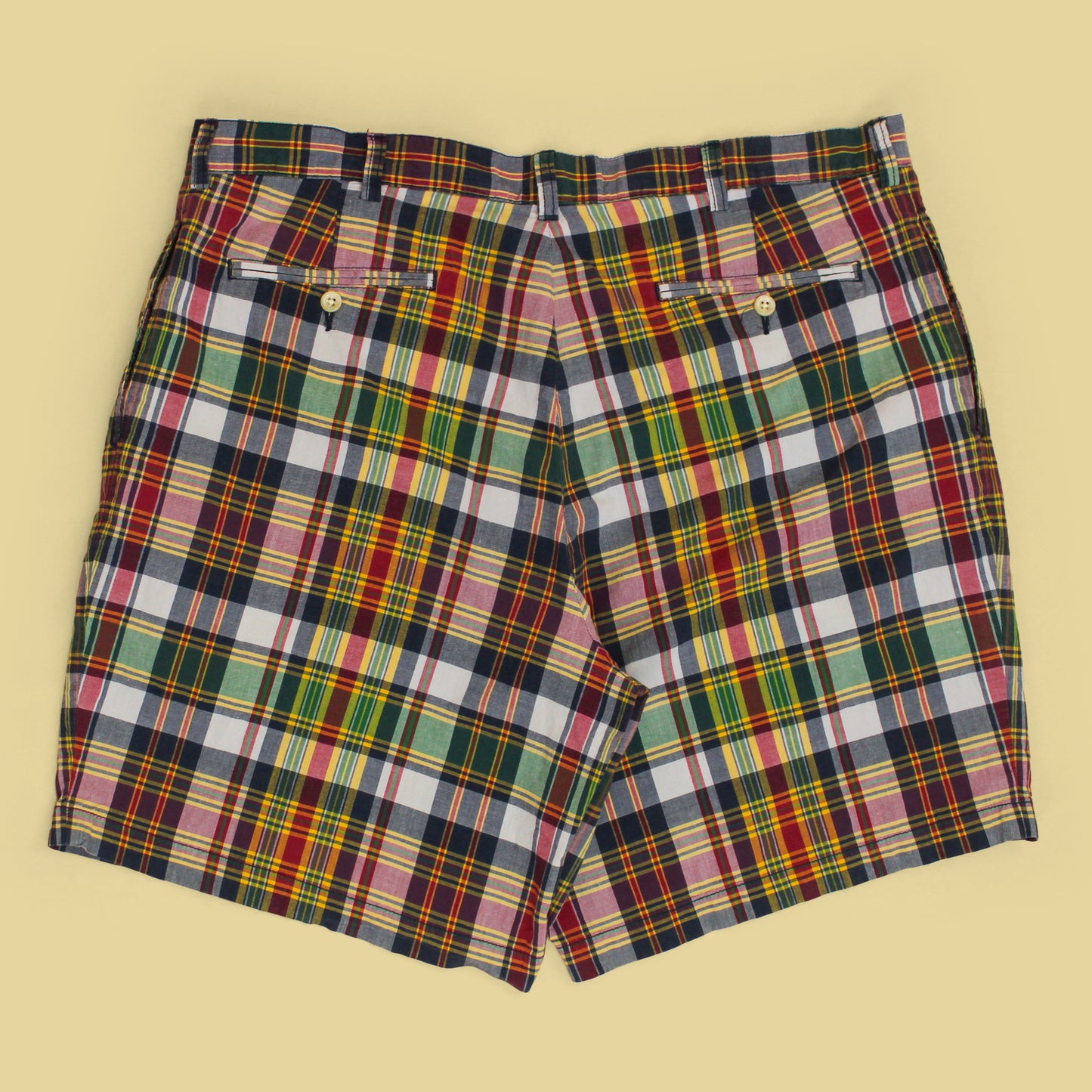 Vintage Polo Ralph Lauren Madras Pleated Tyler Shorts