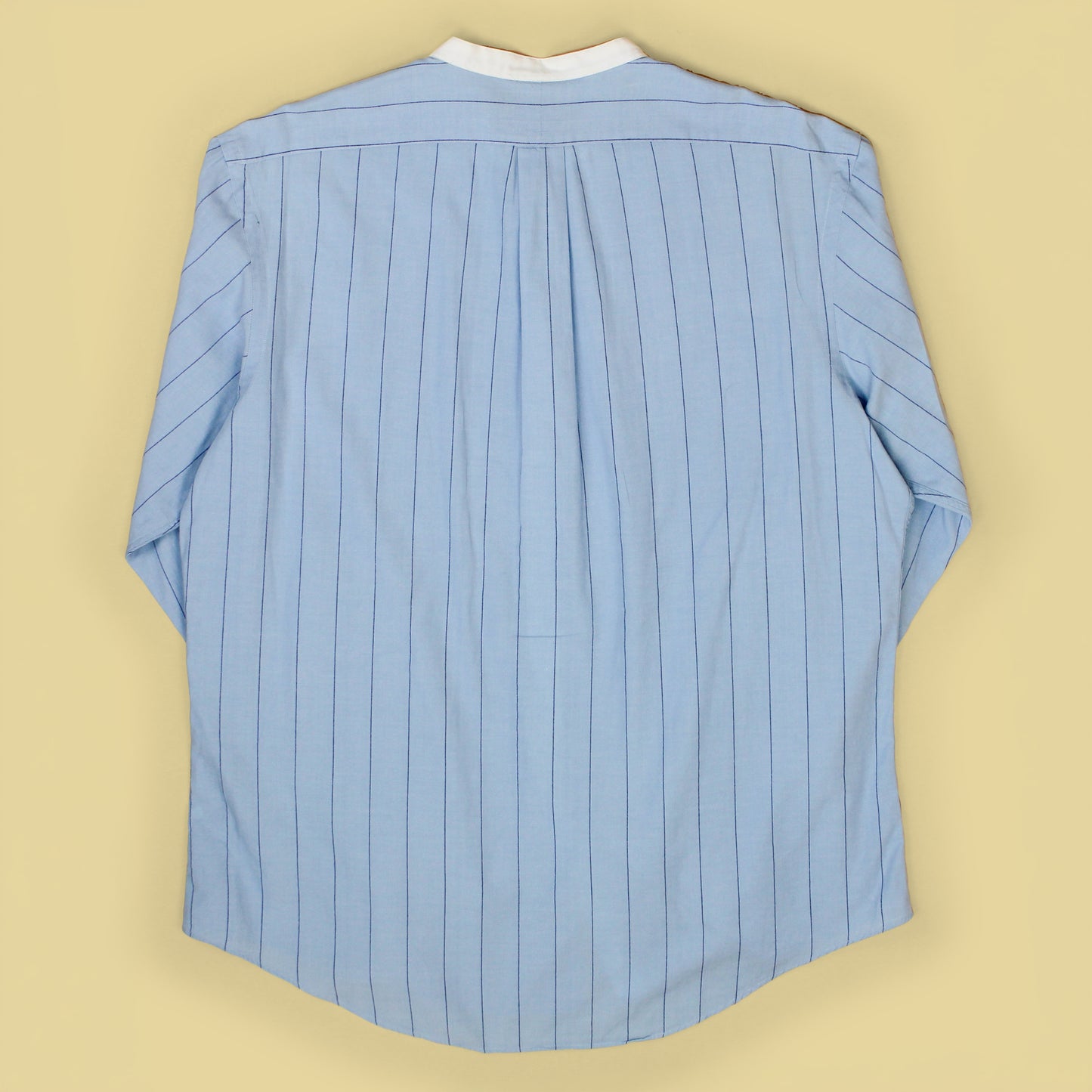Vintage Polo Ralph Lauren Striped Cotton Contrast Band Collar Postboy Shirt