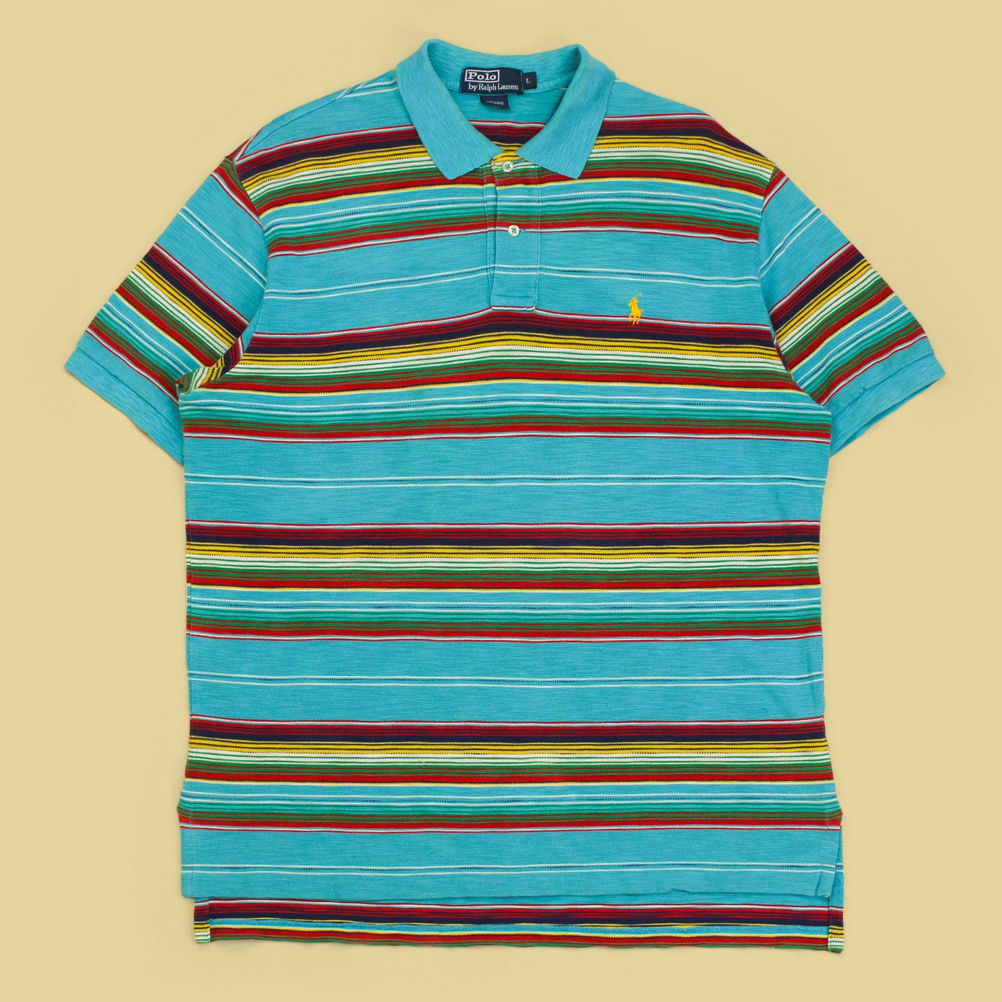 Polo Ralph Lauren Variegated Stripe Pique Knit Polo Shirt