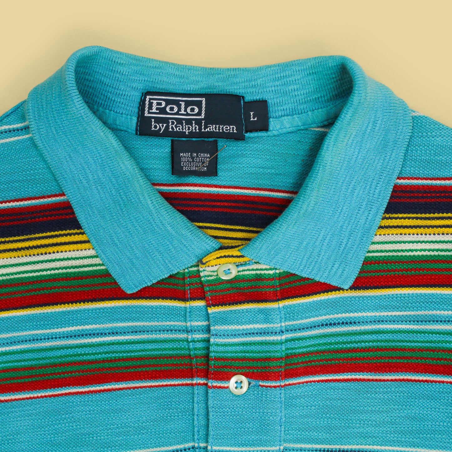 Polo Ralph Lauren Variegated Stripe Pique Knit Polo Shirt