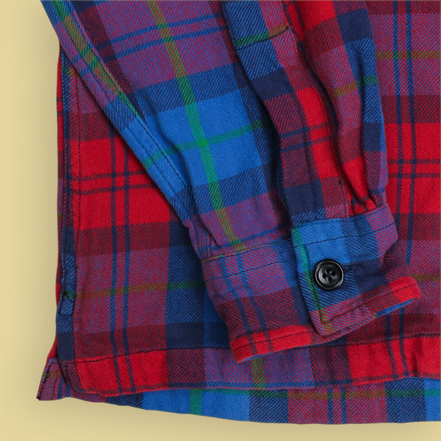 Polo Country Plaid Cotton Flannel Loop Collar Shirt