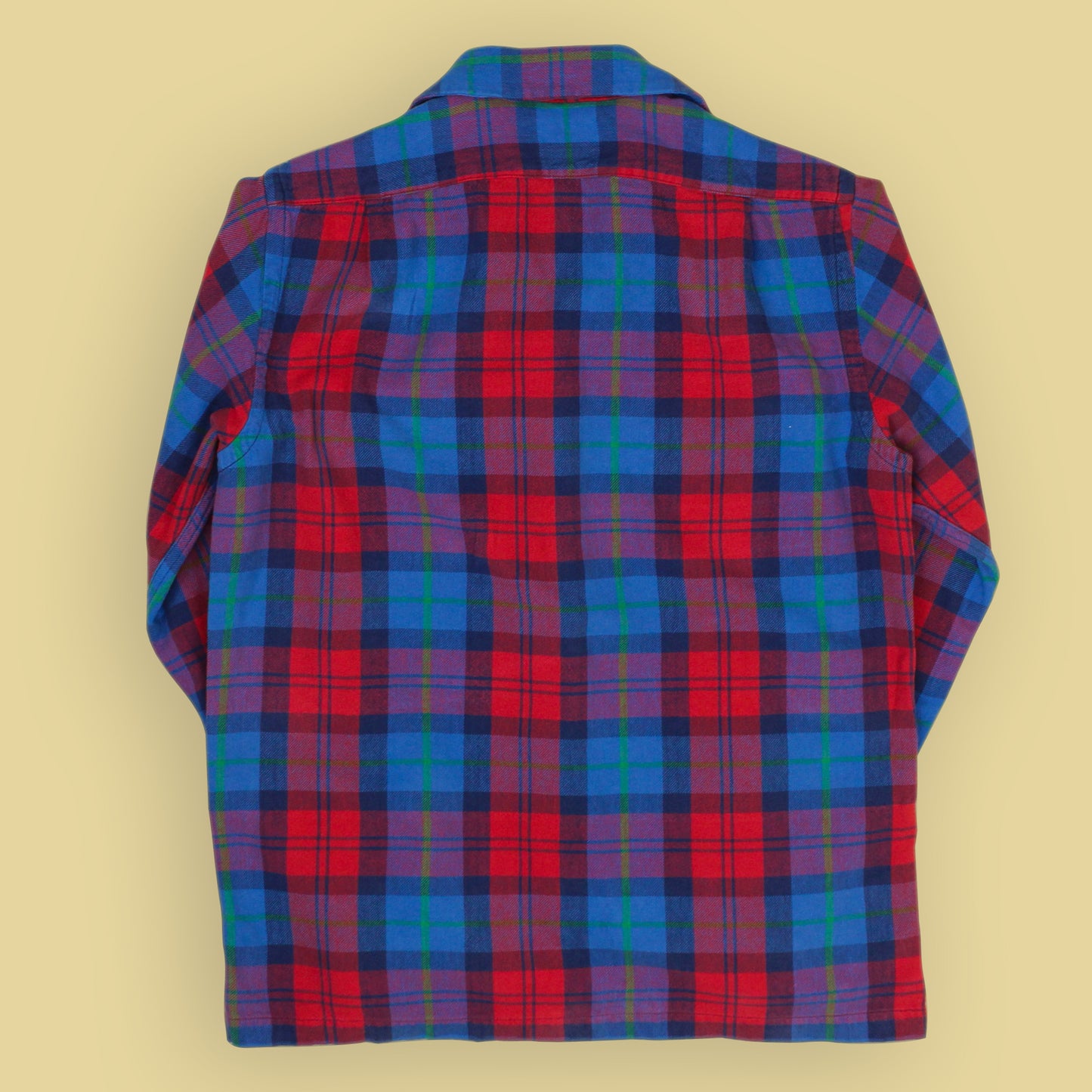 Polo Country Plaid Cotton Flannel Loop Collar Shirt