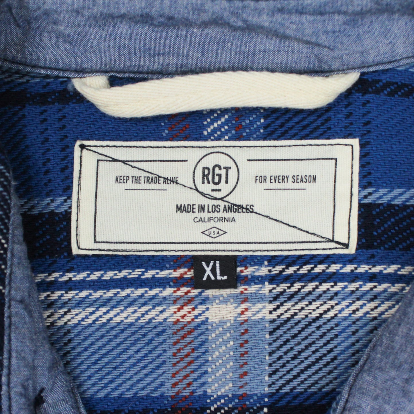 Rogue Territory Plaid Cotton Flannel Work Shirt