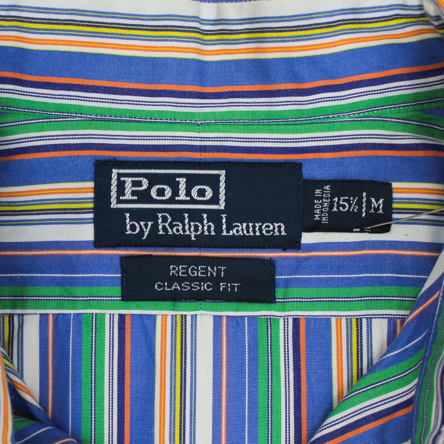 Polo Ralph Lauren Variegated Stripe Cotton Regent Collar Button-Up Shirt