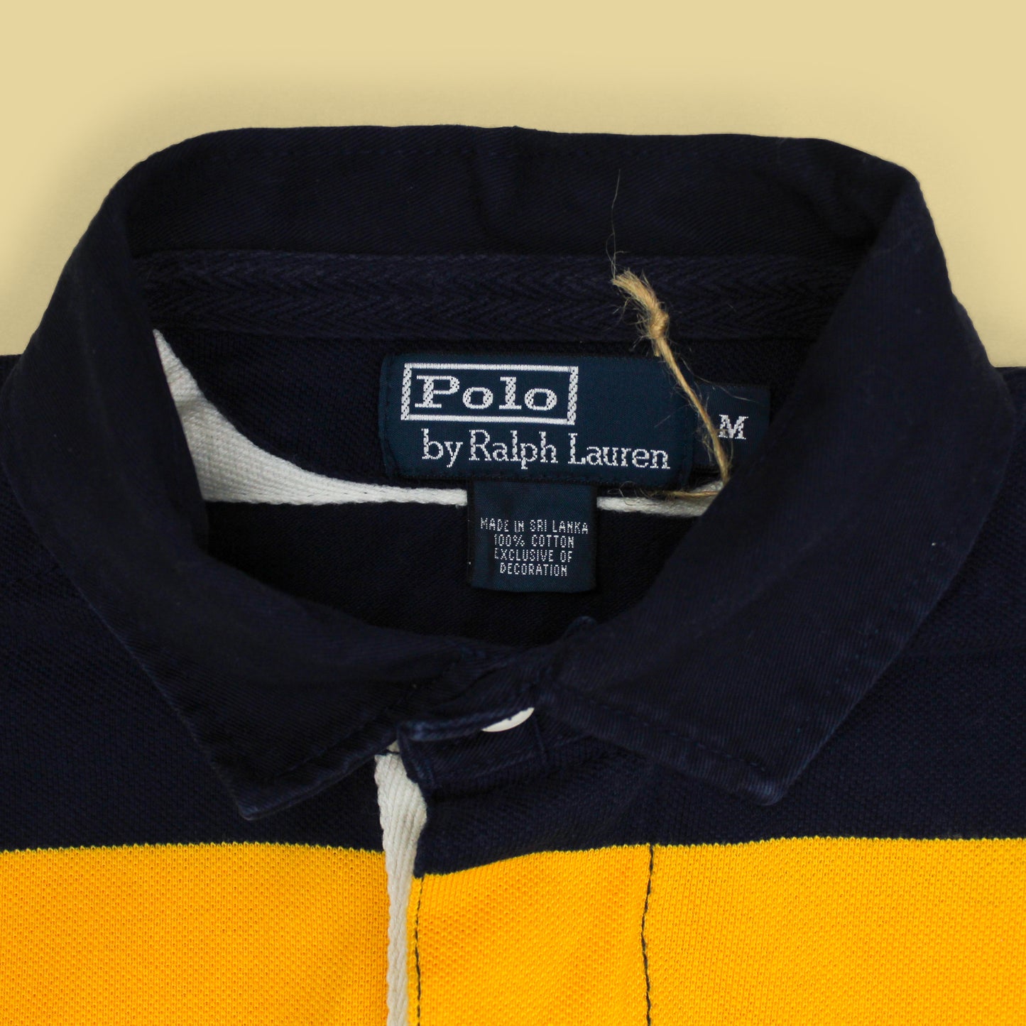 Polo Ralph Lauren Equestrian Crest Pique Knit Cotton Rugby Polo Shirt