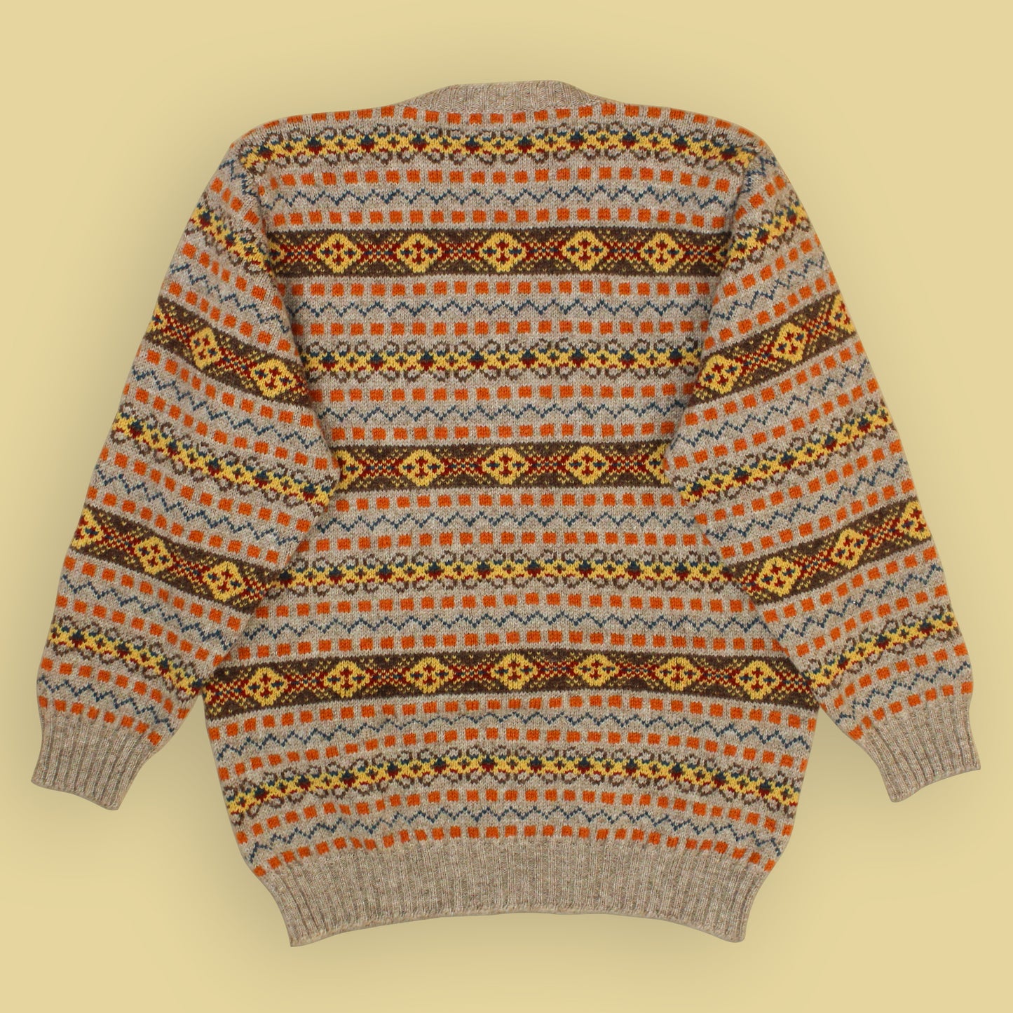 Jamieson's Fair Isle Shetland Wool Crewneck Sweater