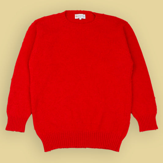 Shetland Woollen Co. Brushed Shetland Wool Crewneck Sweater