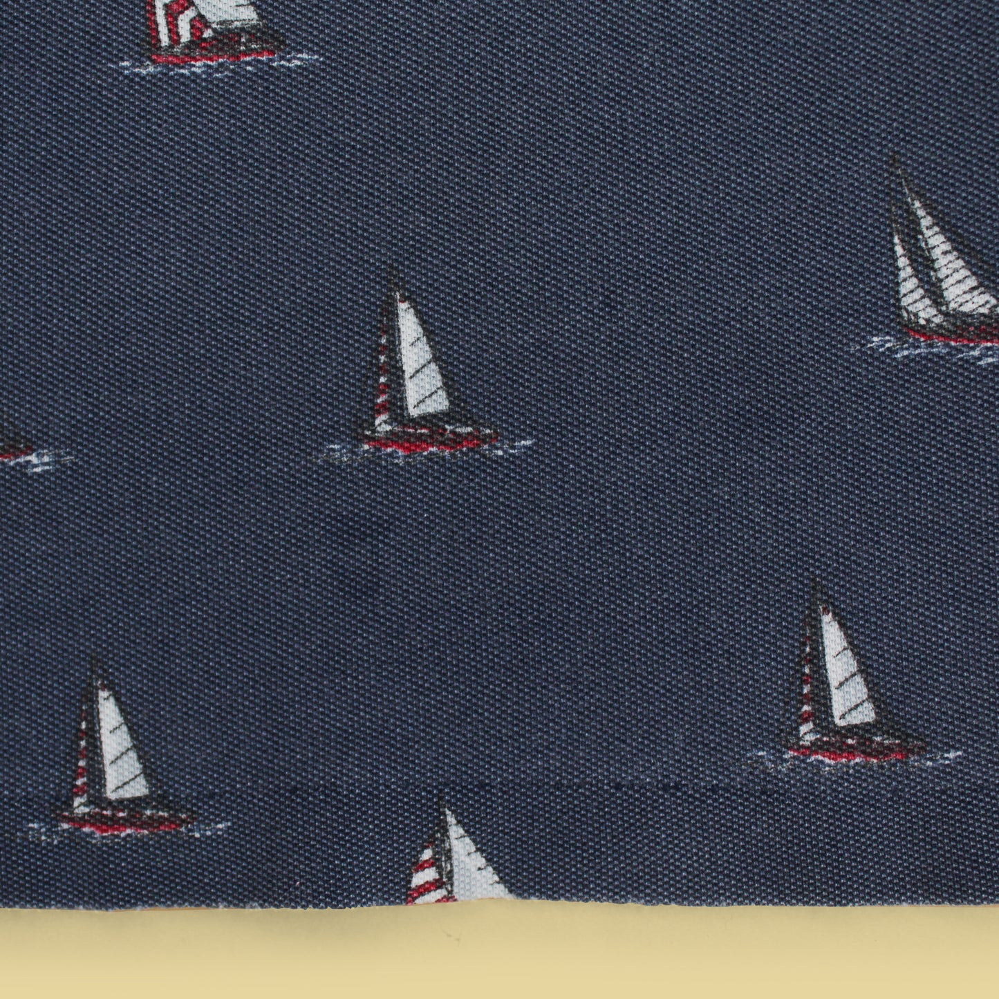 Vintage Polo Ralph Lauren Sailboat Print Pique Knit Cotton Polo Shirt