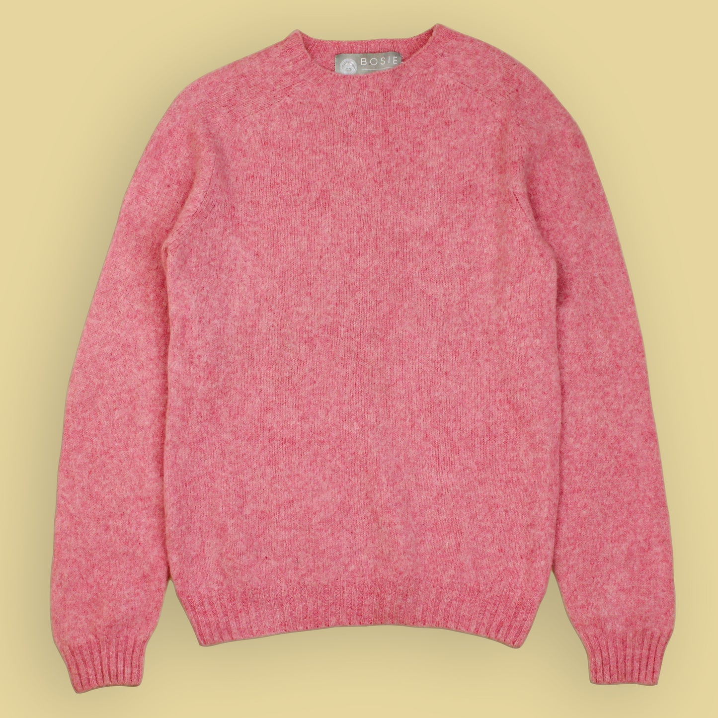 Bosie Brushed Cashmere Shetland Wool Crewneck Sweater