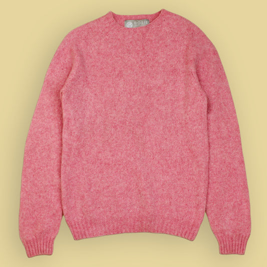 Bosie Brushed Cashmere Shetland Wool Crewneck Sweater