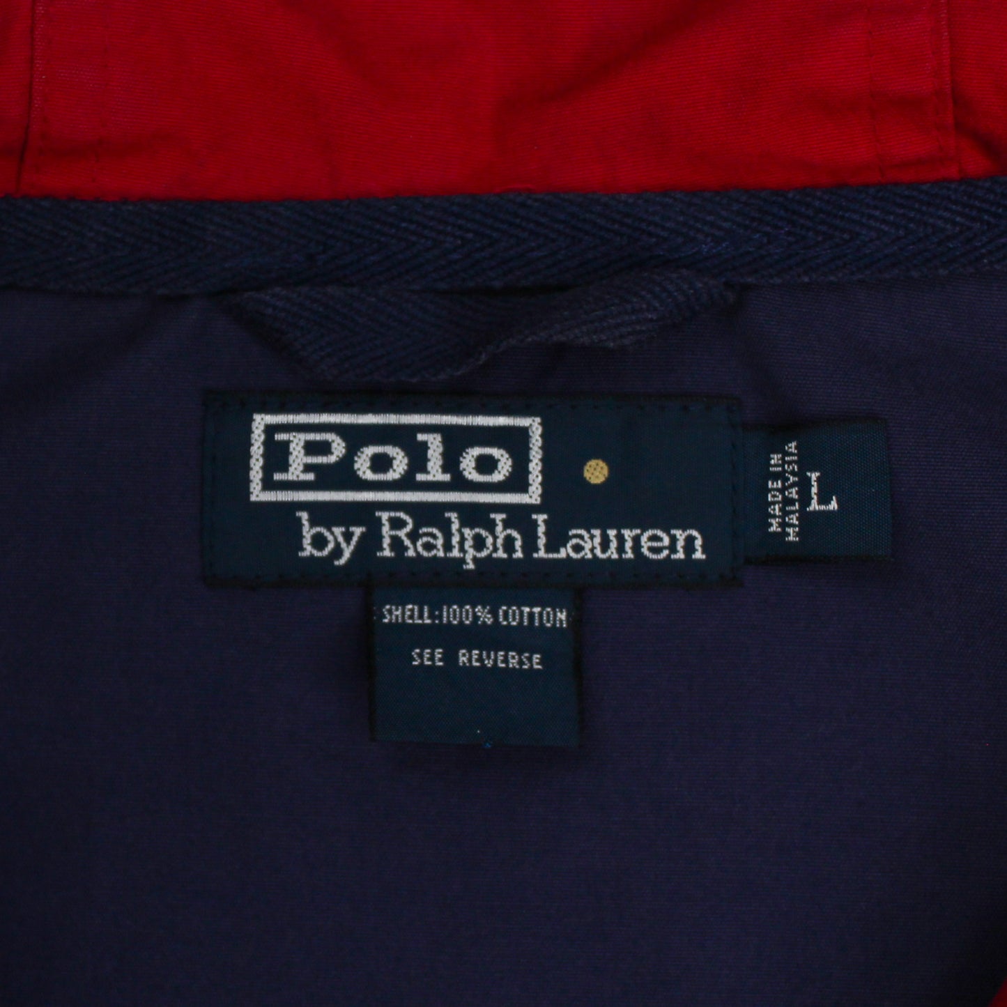 Vintage Polo Ralph Lauren Cotton Hooded Anorak Jacket