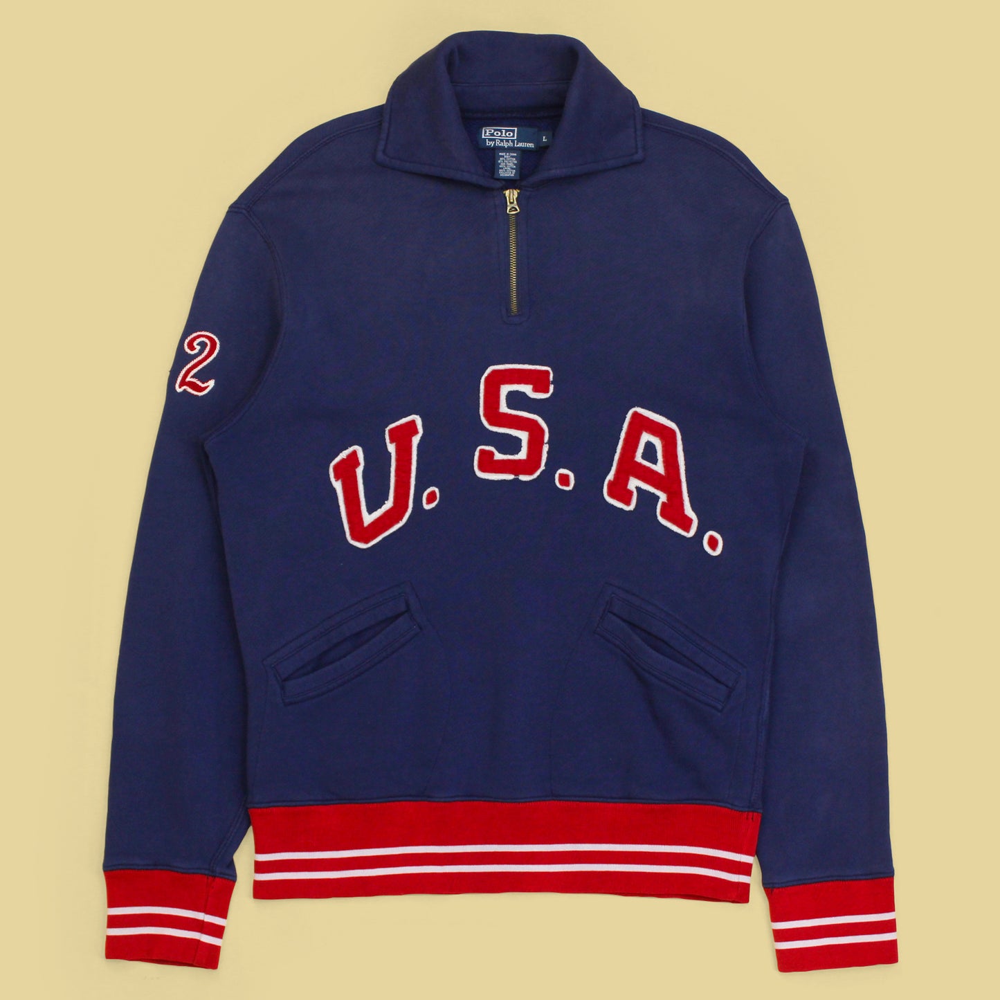 Vintage Polo Ralph Lauren USA Olympic Quarter-Zip Sweatshirt