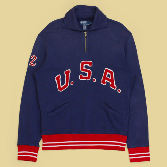 Vintage Polo Ralph Lauren USA Olympic Quarter-Zip Sweatshirt