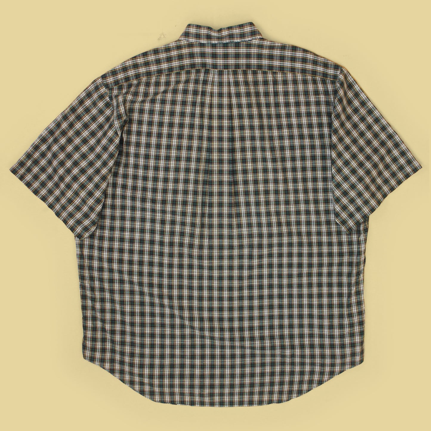 Vintage RRL Plaid Cotton Short Sleeve Popover Shirt