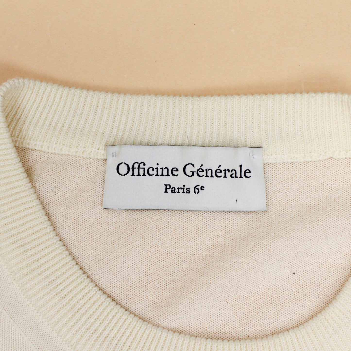Officine Generale Cotton Lyocell Blend Crewneck Sweater