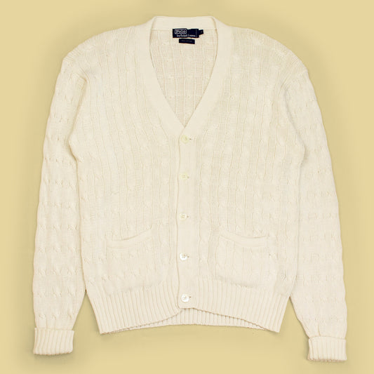 Vintage Polo Ralph Lauren Cable Knit Cotton Cardigan