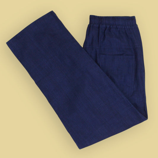 Kardo Indigo-Dyed Cotton Drawstring Waist Roy Pants