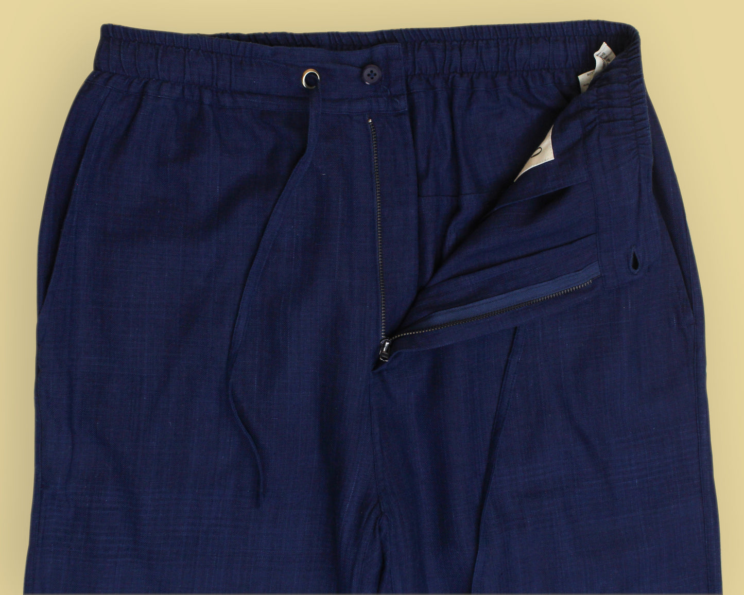 Kardo Indigo-Dyed Cotton Drawstring Waist Roy Pants