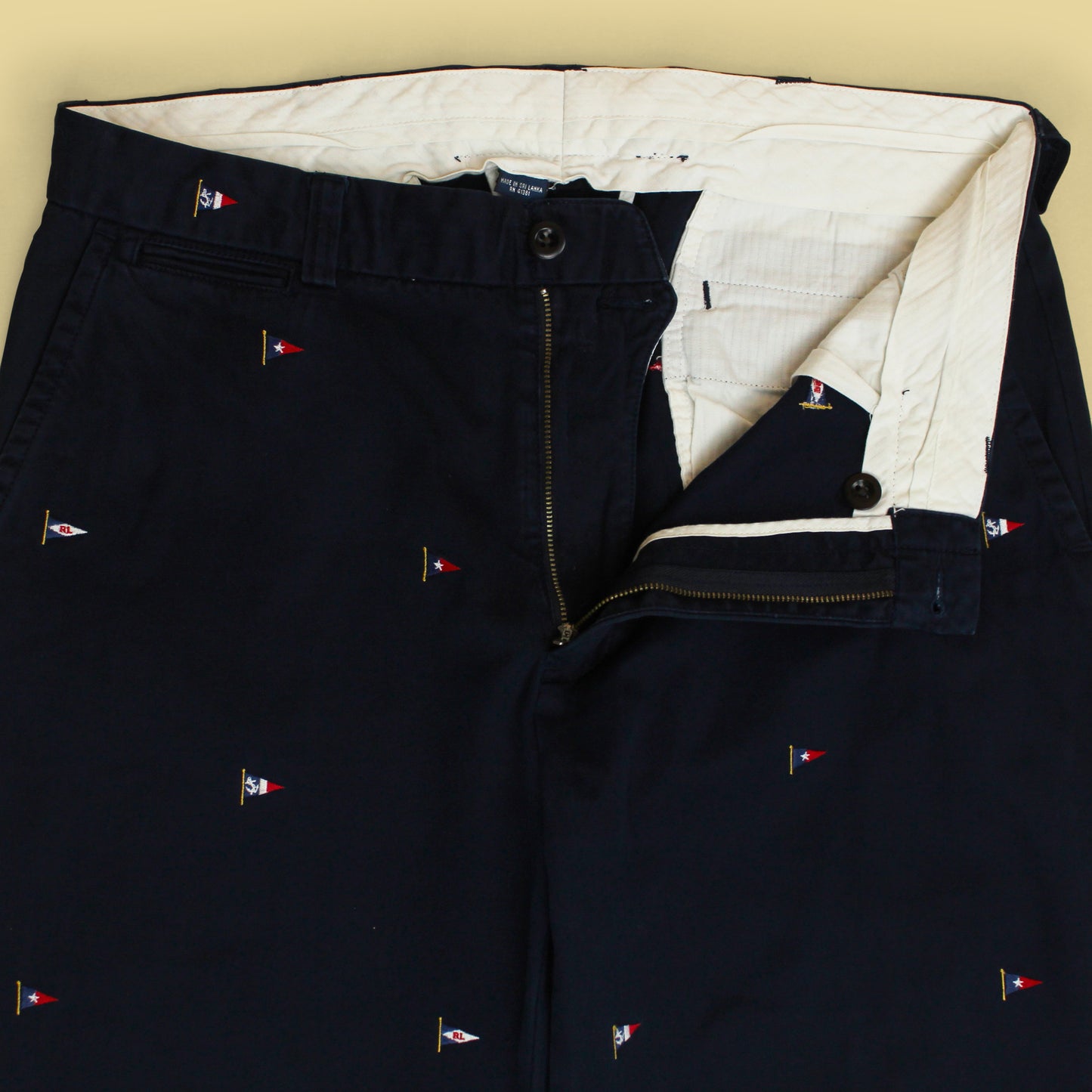 Polo Ralph Lauren Sailing Flag Embroidered Chino Pants