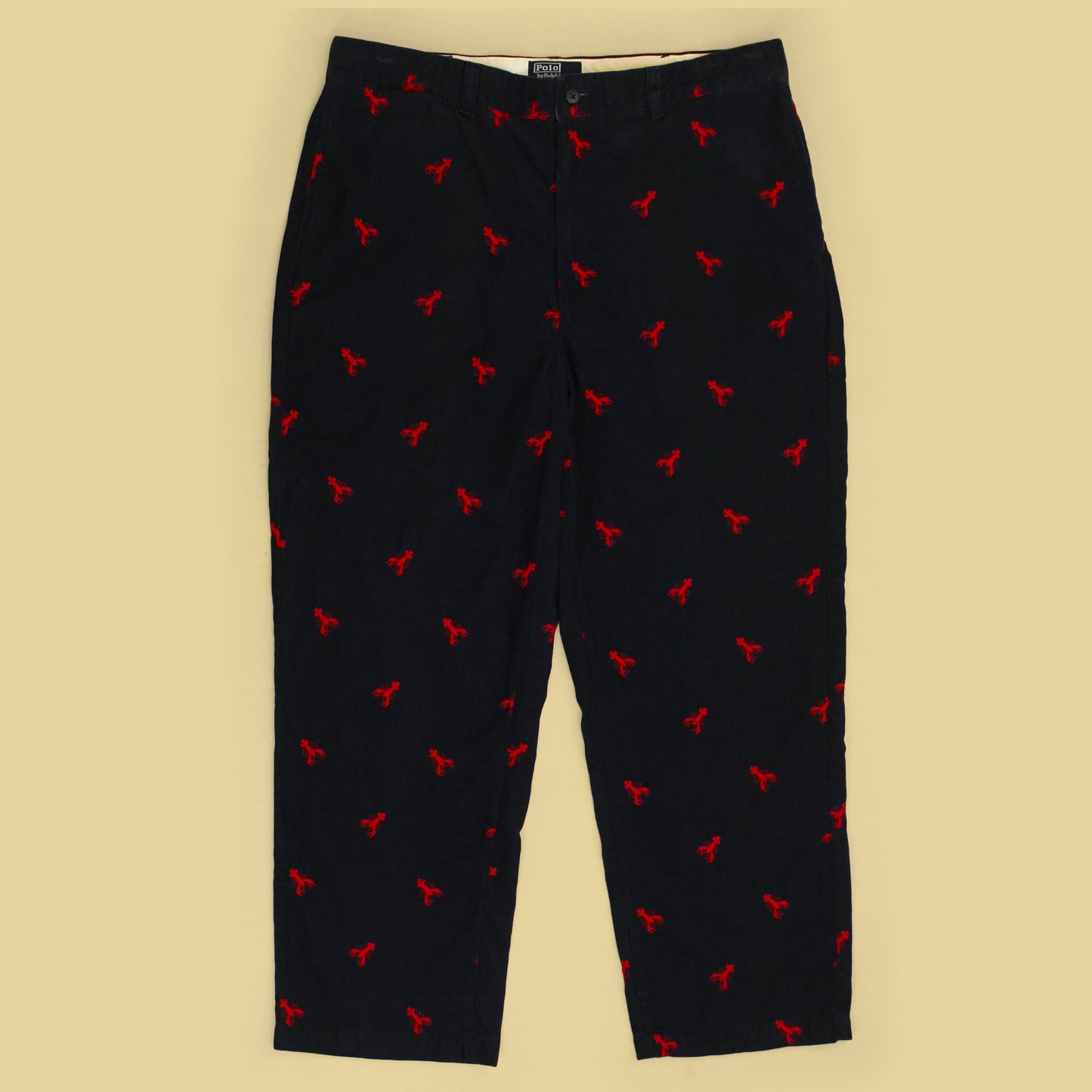 Vintage Polo Ralph Lauren Lobster Embroidered Corduroy Pants