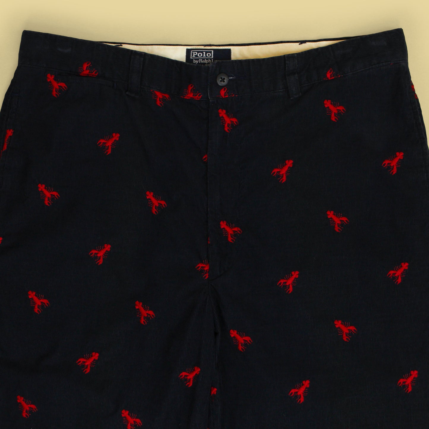 Vintage Polo Ralph Lauren Lobster Embroidered Corduroy Pants