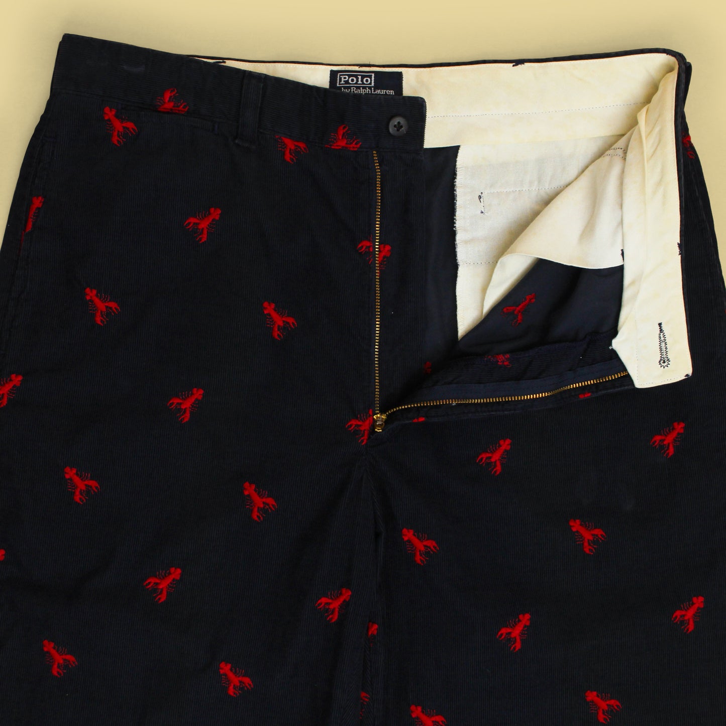 Vintage Polo Ralph Lauren Lobster Embroidered Corduroy Pants
